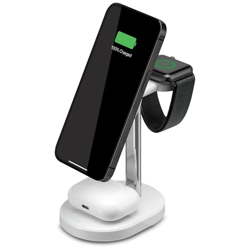 iLive Electronics 3-in-1 Wireless Charging Stand, IACQ295W