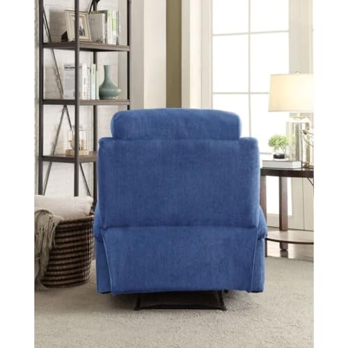 Image of Torque Fabio 1 Seater Fabric Recliner Chair for Home Blue | Manual Recliner Sofa 1 Seater Recliner for Valentine Gifts for Husband Wife Home Decor