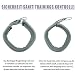 Weich Neopren Gepolstert Hundehalsband (4cm Breite) Reflektierend Hund Halsband mit Robust Nylon & Zugstopp, Bequem Zughalsband Dressurhalsband für Kleine Mittlere Große Hunde Anti-Zug Walken M,Grau