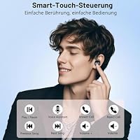 2026 Kopfhörer Kabellos Bluetooth 5.4, Bluetooth Kopfhörer, 28 EQ, 6 ENC Noise Cancelling Mics, 56 Std Spielzeit, HiFi Stereo, In Ear Kopfhörer Kabellose Kopfhörer, Ohrhörer mit LED, IP7 Wasserdicht – Ansicht 7