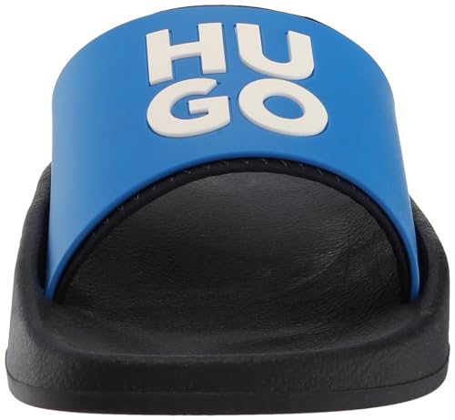 Image of HUGO Men's Stacked Logo Slide Sandal