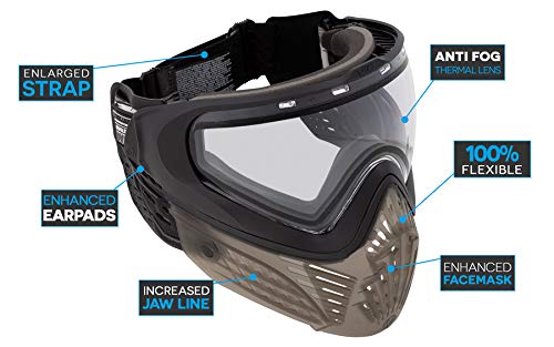 Virtue Vio Extend Ii Paintball Goggle And Virtue Vio Replacement Lens Bundle - Black Clear With High Contrast Yellow Lens #TOP1