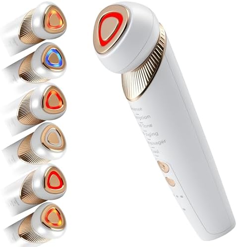 Skin Care 6-in-1 Facial Device for Face Neck Lifting Tightening, ...