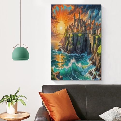 Affiche coucher de soleil pour créer une ambiance zen dans le couloir