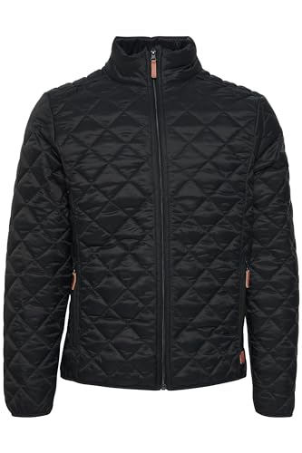 BLEND BHStanley Homme Veste matelassée Veste mi-Saison avec col Montant Poches zippées Regular Fit, Taille:2XL, Couleur:Black (70155)