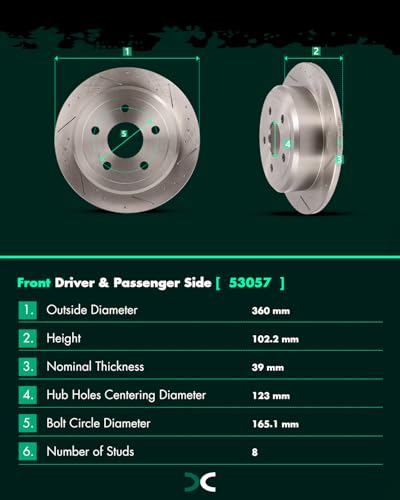 Image of SCITOO Front Rear Brake Kits Brake Rotors Brake Pad:53040;53041;D1273;D1274 | Fit For Jeep For Wrangler 2007-2017,For Jeep For Wrangler JK 2018