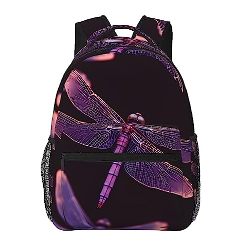 Sac à dos de voyage libellule violet pour s'évader avec poésie et confort