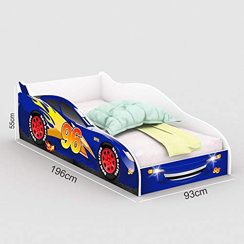Cama Carro 96 Solteiro - Royal/Branco - RPM Móveis