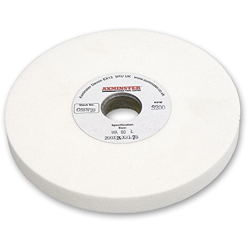 Image of Axminster Grinding Wheel Aluminium Oxide White - 150 x 20 x 31.75mm 100G