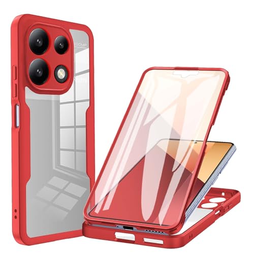 Coque Poco M6 Pro 4G Évite Écran Cassé Housse Antichoc Intégrale Rouge