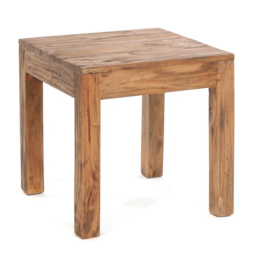 DESIGN DELIGHTS Table basse rustique carrée 50