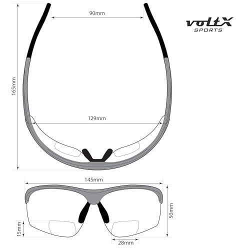 Lunettes bifocales de sécurité voltX CONSTRUCTOR transparentes +2.0 pour le travail