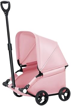 Baby Stroller for Small Pets, Folding Trolley, Mobility Stroller, 3-level Adjustable Sunshade, 360  Rotating Telescopic Handle, Lightweight, Easy to Carry and Store, Durable and Spacious, Load