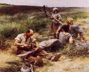 Peinture à l'huile haute qualité de Léon Lhermitte reproduction d'art sur toile