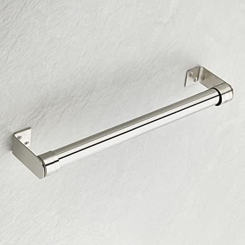Image of GHAR DWAR L Shape Stainless Steel Wall Mount Concealed Long Band Curtain Rod & Ceiling Holder Brackets for Door and Windows Heavy Duty Holder Bracket Silver (2 inch Silver, Pack of 6 Pair)