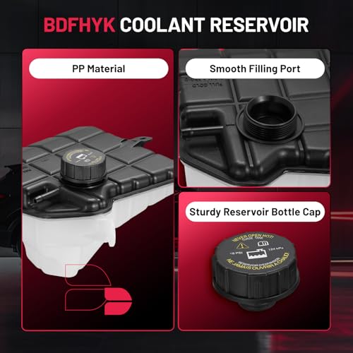 Image of BDFHYK Engine Coolant Expansion Reservoir Overflow Tank Compatible with Buick Lucerne 2006-2011, Compatible with Cadillac DTS 2006-2011 4.6L V8 Replace FRT1227C 25760633 603-237