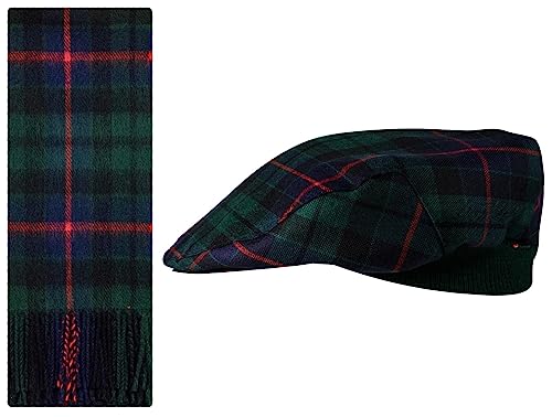 Écharpe et béret en laine d'agneau d'Écosse tartan Morrison