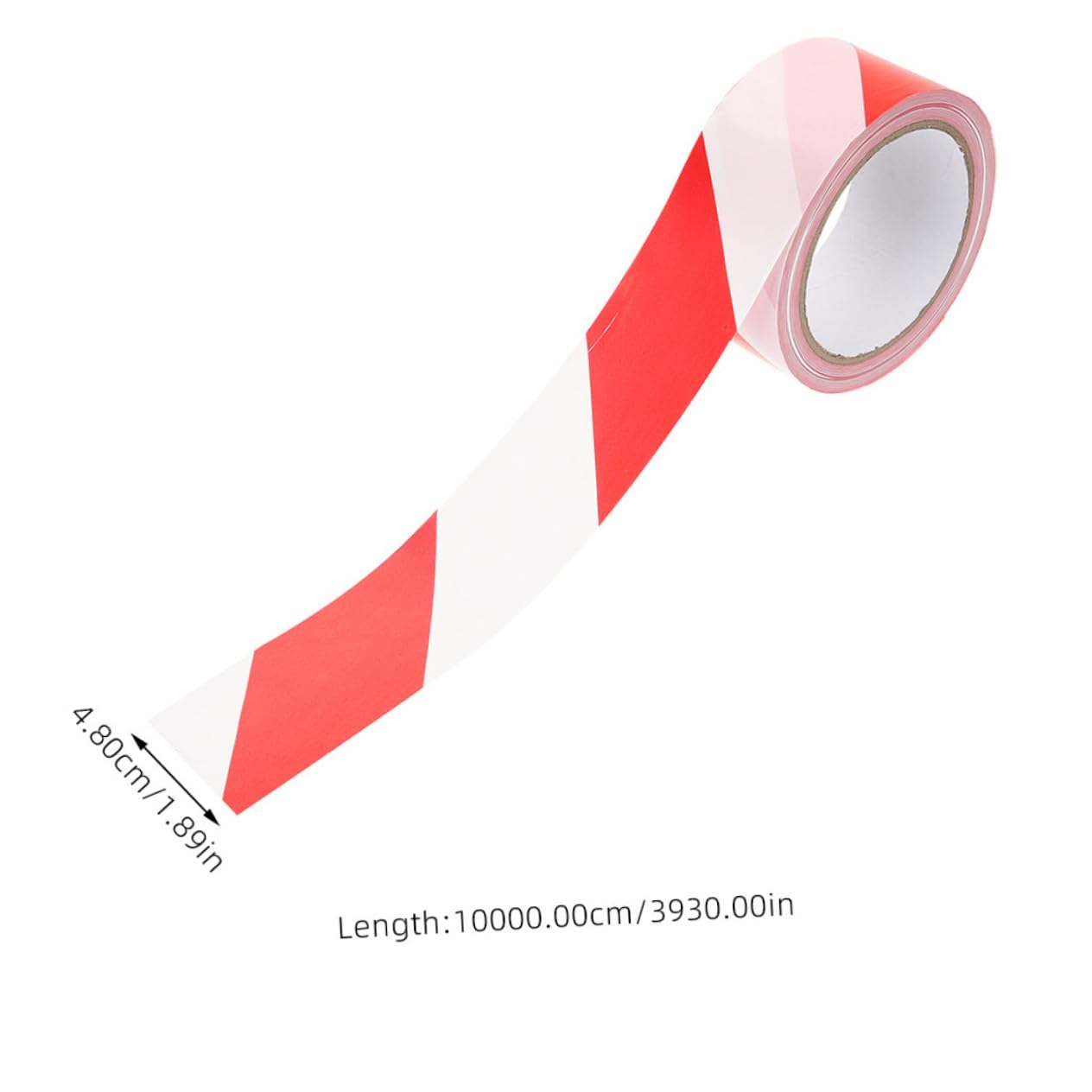 4 Rollos Cinta de Balizaje sin Adhesivo Roja y Blanca PE Resistente Estiramiento para Señalización y Delimitación de Zonas de Seguridad para Marcadores de y de Crimen