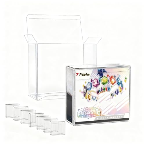 (7 Pack) PET ETB Protector Case,Clear Elite Trainer Box Display Protectors