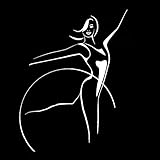 2 Stück, Aufkleber Aufkleber Set Dekoration, Auto Fenster Stoßstange Vinyl Aufkleber Aufkleber, kreative sexy Mädchen Gymnastik Hula Hoop für Auto Fenster / Laptop / Motorrad / Wände / Spiegel, Auto