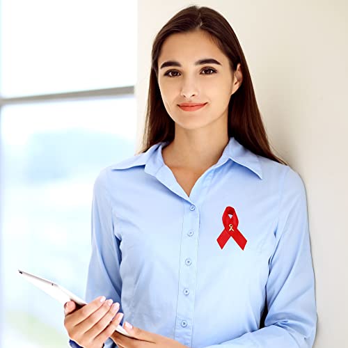 Image of 1 /2 /5 /10 /25 /50 /100pcs Satin Awareness Ribbon Pins (Pick your color), for Cancer & Disease Awareness, Bulk Quantities for Fundraising, Events, Gift Giving