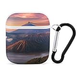 Apple Bluetooth Headset Cover A Foggy View of A Volcano AirPods Case 1&2 comes with a key chain,...
