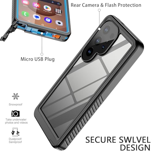 Coque Samsung S25 Plus antichoc et imperméable avec écran tactile intégré