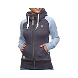 ragwear zip hoodie herren seitliche Taschen Ragwear NESKA Zip Twotone Hoodie Navy (L)