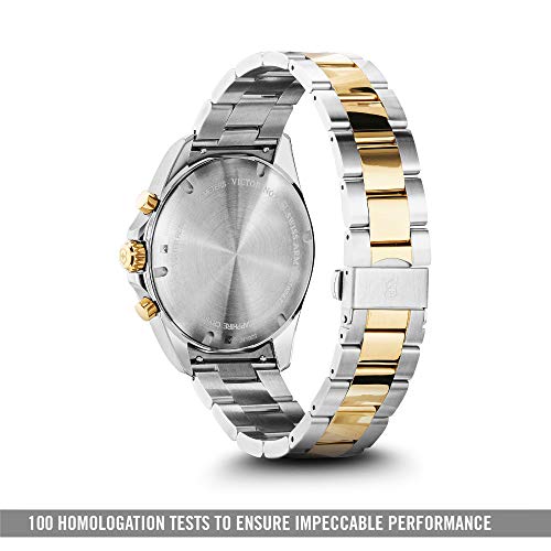 Victorinox Swiss Analog Watch for Men - Grey Dial with Bi Colour Stainless Steel Bracelet, Stylish Wrist Watch for Casual Wear - FieldForce Classic Chrono (42 mm) - Image 3