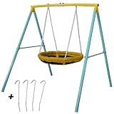 Nestschaukel Sport Innov 100 cm in Blau und Gelb für Kinder