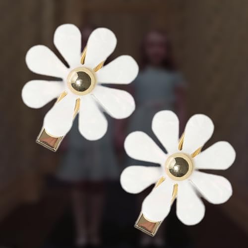 Each Jewels Pinzas para el Cabello con Flor, 2 Unidades, Pétalos de Perla Brillante en Forma de Margarita miniatura 7