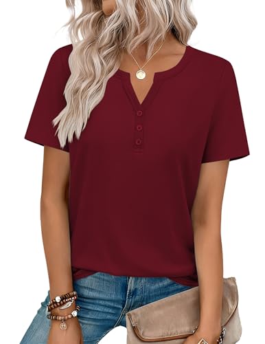 Zeagoo Women's Clothing Short Sleeve Work Top 2026 Summer Fashion