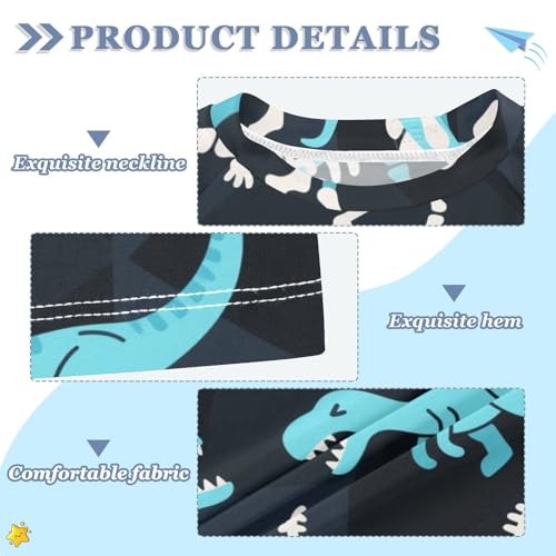 Blue Dinosaur Roaring Short Sleeve Kids Bathing Suits Boys Swimsuit Kids Girls Childrens Bathing Suits for 3-12 Years trajes de bano para nina3