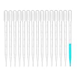 100 Stück Pipetten, 5 ML Pipette Dropper, Kunststoff Transfer Pipettes, Transparente Messpipetten, Transferpipetten Laborpipette, Pipetten Für Labor, Klassenzimmer, Experiment, Zuhause