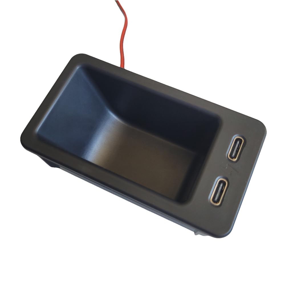 Trick Bits - 65W PD Dual Port Fast Charger/Coin Holder - C Type - Compatable with/Replacement for BMW E39 Ashtrays (1995-2004) - 520i, 523i, 525i,