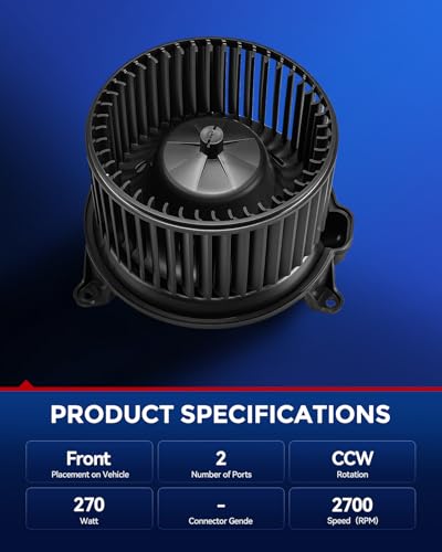Image of KAX AC Blower Motor Compatible with Nissan Titan 2004-2015, Armada 2005-2015, Infiniti QX56 2004-2010, Pathfinder Armada 2004 - HVAC Heater Blower Motor Replaces# 700174 27226ZH00A