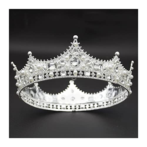 Corona grande dorada ideal para novias y tocados de fiesta real