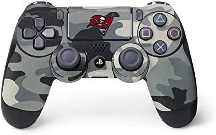 Vista 21 de Skinit Calcomanía para juegos compatible con el controlador de PS4, diseño oficial de los Tampa Bay Buccaneers de la NFL Rojo