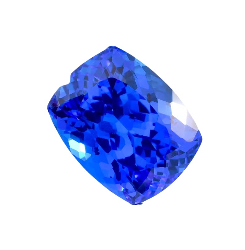 Tanzanite naturelle 16x12mm gemme coussin facettes fabrication bijoux