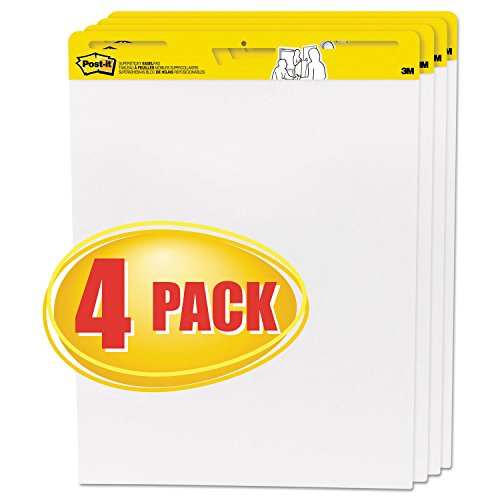 Post-It Self Stick Easel Pads 25 X 30 White 4 30 Sheet Pads/Carton Mmm559Vad #TOP1