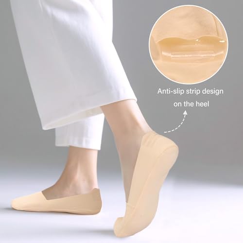 Thin No Show Socks Nylon Non Slip Invisible Liner Thin Silk Sock Low Cut Socks for Flats Loafers2