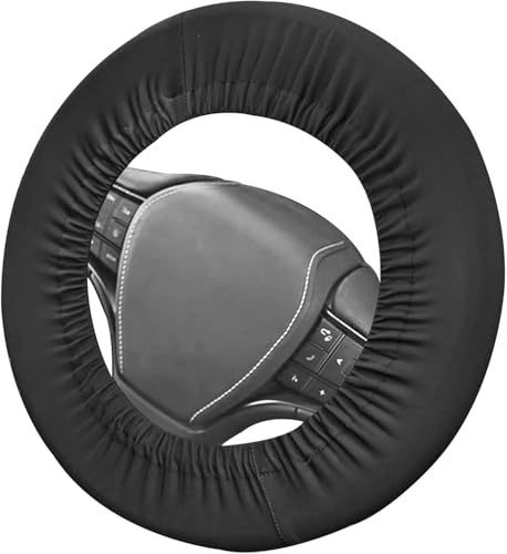 Universal Non-Slip Black Car Steering Wheel Cover, Durable O