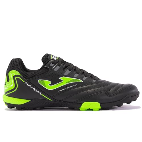 Joma Maxima 2401 TF MAXS2401TF, Mens, Black/Green, 12 US