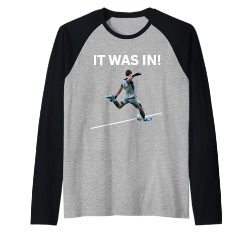 Divertido Jugador de fútbol para Hombre y niño en el Que Estaba! Humor de fútbol Camiseta Manga Raglan