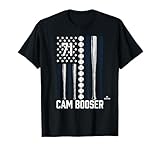 Baseball American Flag Cam Booser Boston Baseball MLBPA T-Shirt