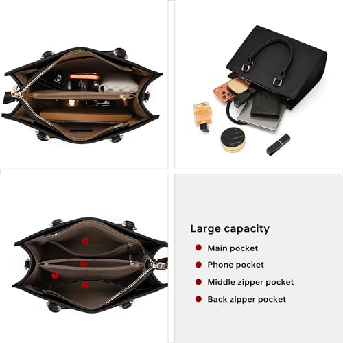 Bolso de asa superior para mujer con correa desmontable miniatura 4