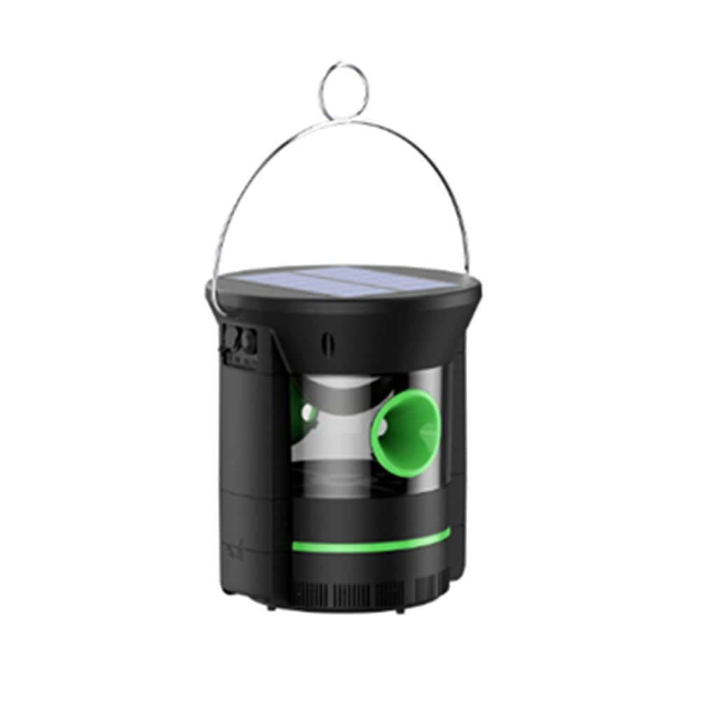 Tikhell Solar Tent Lantern Dual Use Portable Mosquito Killer Light Intelligent Optical Control for Garden Greenhouse Park