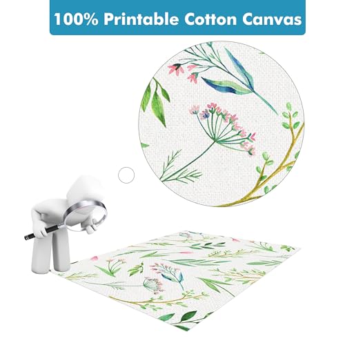 image for KOALA PAPER Koala 100% Printable Cotton Canvas Fabric Sheets for Inkje