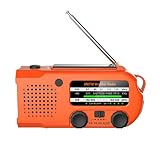 Banco de energa de 5000mAh: la radio de emergencia porttil se ha actualizado a la batera de in de litio de 5000mAh, que es dos o incluso cinco veces la de otra radio de supervivencia. Mejor resolver el problema de la duracin de la batera de la radio de la manivela y la resistencia a la batera. Esta radio solar porttil al aire libre que con batera de gran capacidad puede facilitar su facilidad de emergencia a cualquier tableta o telfono pequea cuando est afuera.