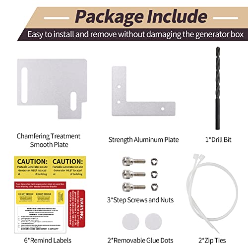 Generator Interlock-Kit For Eaton-Cutler-Hammer Panel - Fit 1-1/2" Space On Main &Branch Eat-Ch Series 150 Or 200Amp Only Main Circuit Tan Breaker Box, Safety Manual Electric Lockout, Ul Tested #TOP7